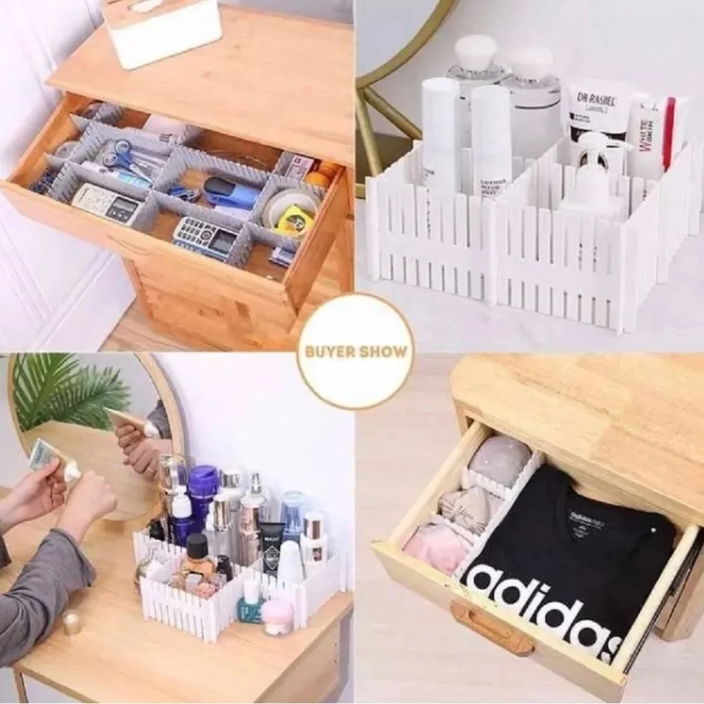 New Drawer Organizers White Set of 2